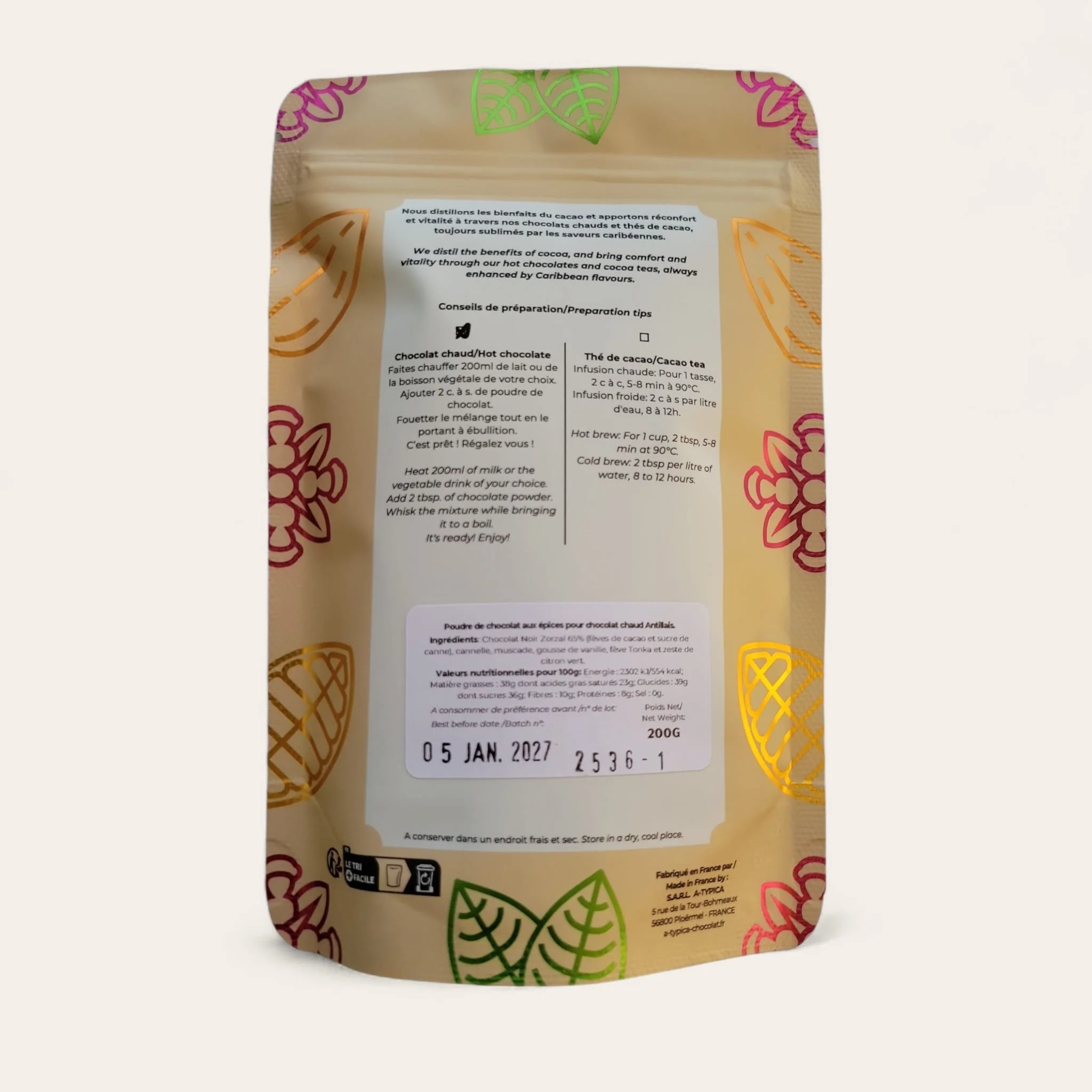 A-Typica 65% Antilles Spiced Drinking Chocolate — Science Of Chocolate